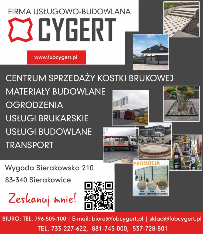 Firma usługowo-budowlana Witold Cygert - roboty budowlane KARTUZY roboty budowlane KARTUZY